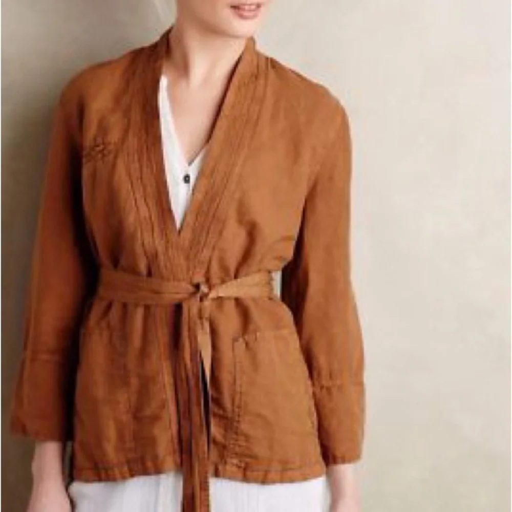 Women's Tan Hei Hei Kimono-style Wrap Jacket - Picture 1 of 5
